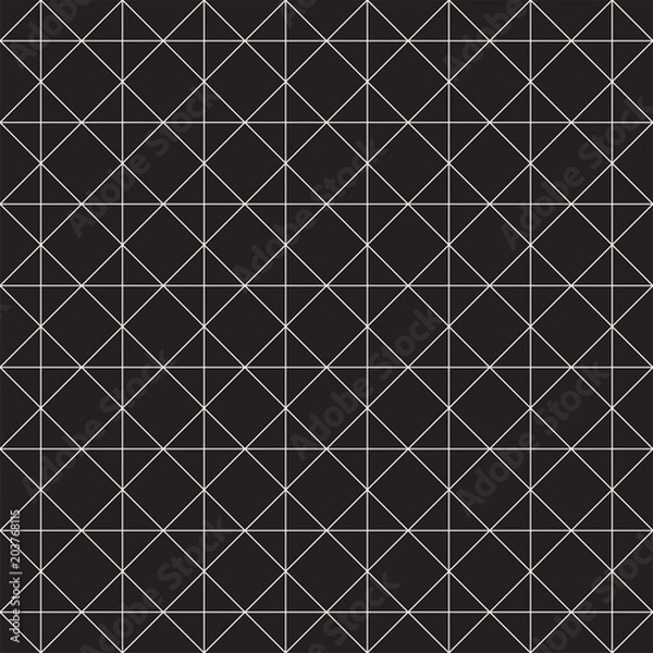 Fototapeta Vector seamless pattern. Modern stylish abstract texture. Repeating tiles
