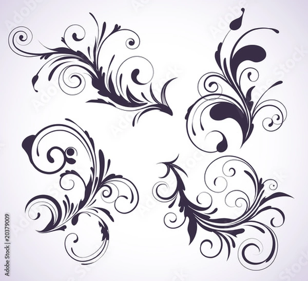 Obraz floral elements