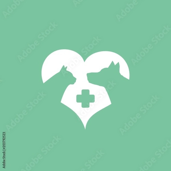 Fototapeta Кот и собака