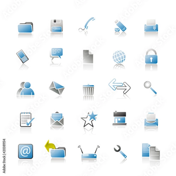 Obraz Blue Icons