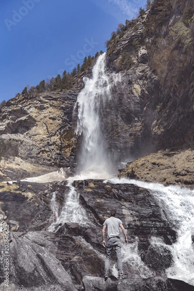 Fototapeta Under the waterfall