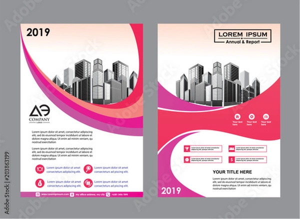 Fototapeta simple cover, layout, brochure, magazine, catalog, flyer for background
