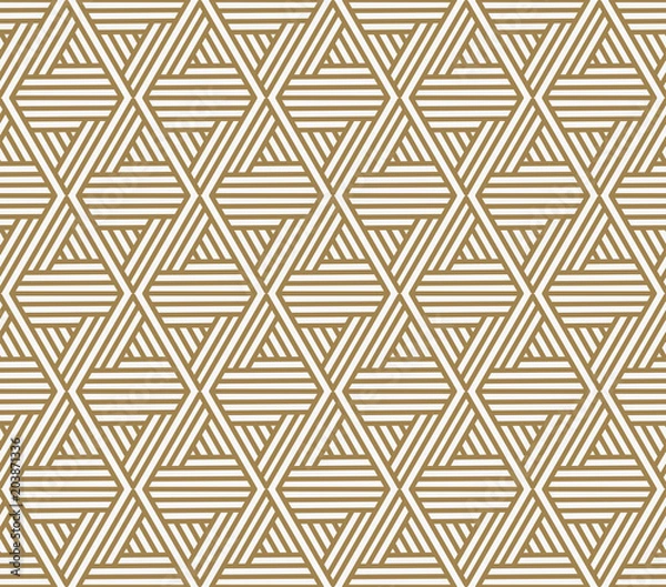 Fototapeta Modern Luxury stylish geometric textures with lines seamless patterns