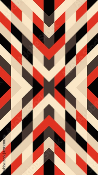 Fototapeta Seamless mosaic pattern. Geometric background. Vector Illustration. Collection for design.
