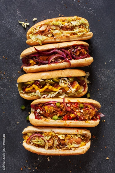 Obraz Domowe hot dogi