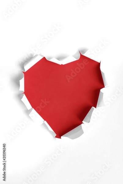 Obraz message en forme de coeur