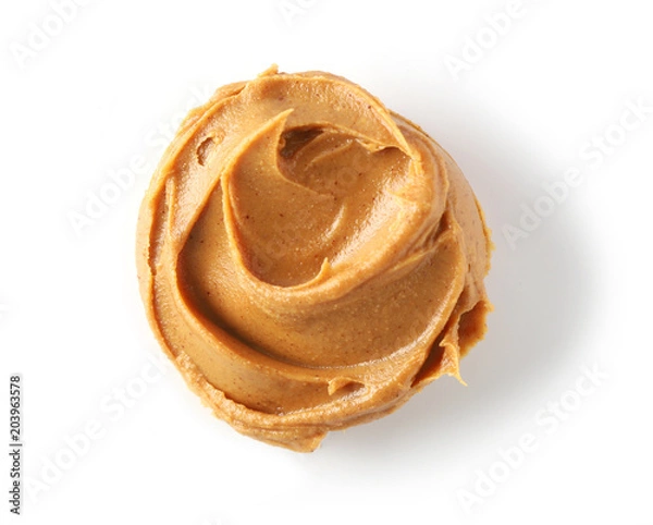 Obraz peanut butter on a white background