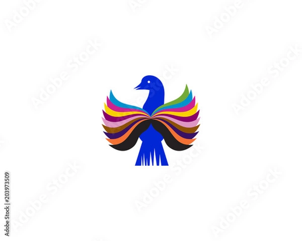 Fototapeta bird logo
