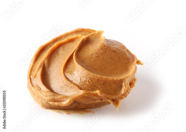 Obraz peanut butter on a white background