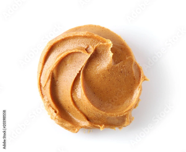 Obraz peanut butter on a white background