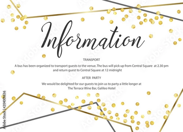 Obraz wedding gold dot 4