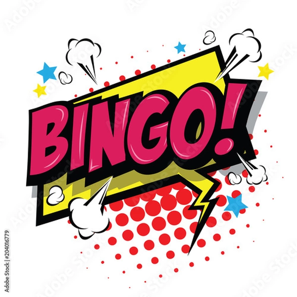 Obraz Bingo! Comic Speech Bubble