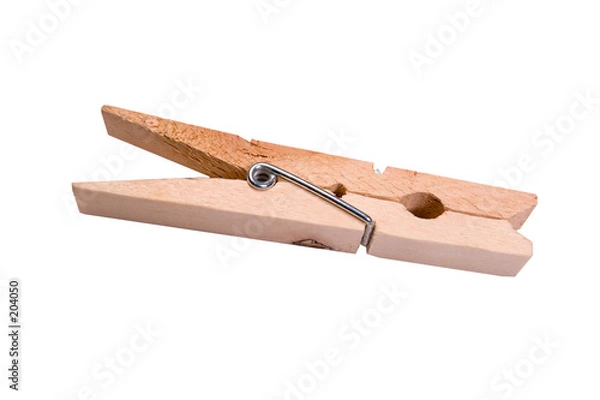 Fototapeta isolated clothes pin