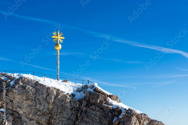 Fototapeta Zugspitze summit cross