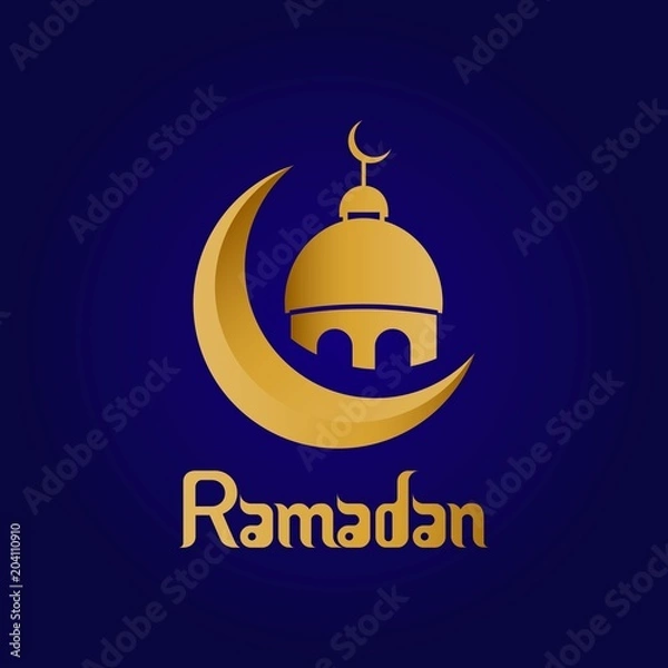 Fototapeta Ramadan Kareem Vector Template Design Illustration