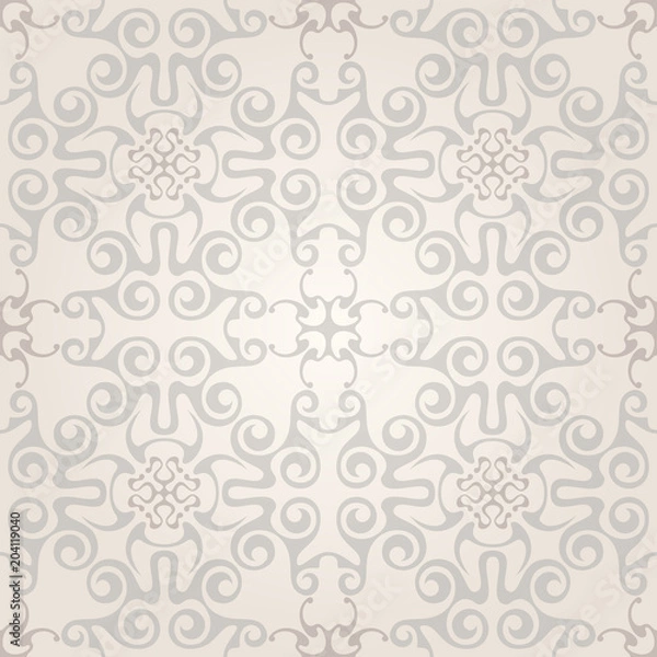 Fototapeta Seamless abstract beige pattern with gradient. Vector illustration