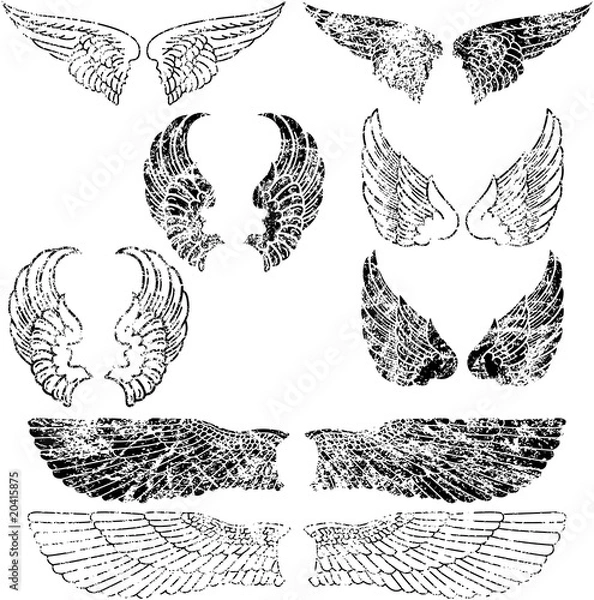 Obraz Grunge Angel Wings