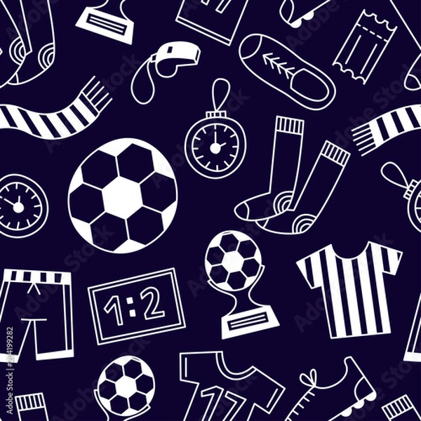 Fototapeta Sports Seamless Pattern