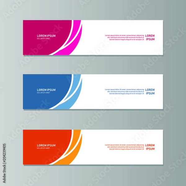 Fototapeta Simple Flat Banner Design