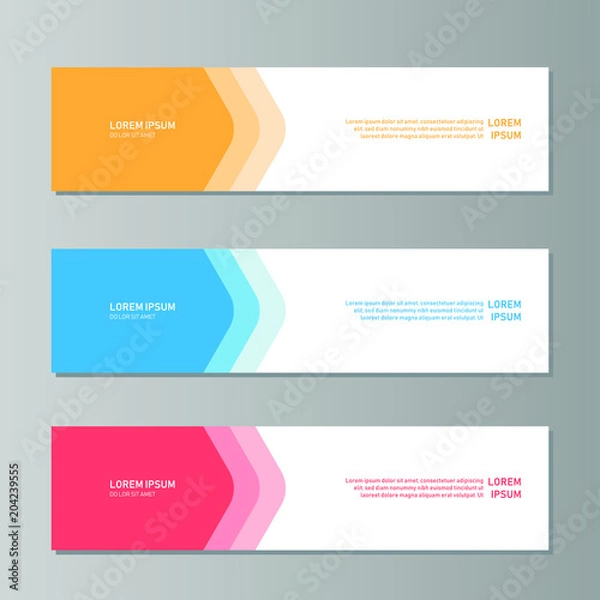 Fototapeta Simple Flat Banner Design