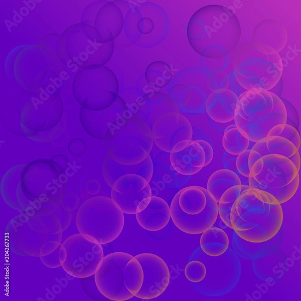 Fototapeta Ultraviolet circles, modern abstract composition.