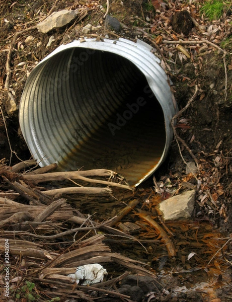 Fototapeta sewer duct