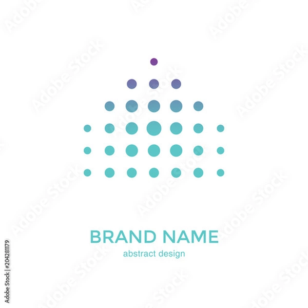 Fototapeta Halftone dots forms