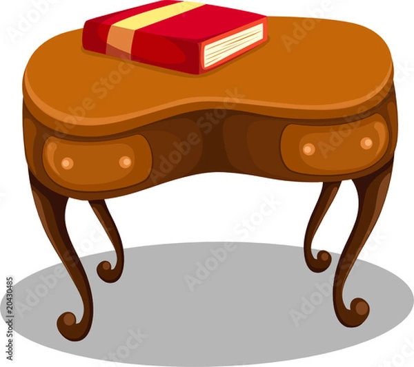 Obraz red book on desk