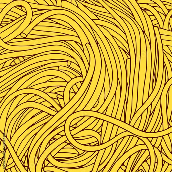 Obraz Ręcznie rysowane tło wektor makaron