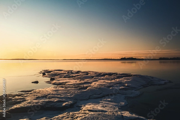 Obraz Lake at sunset