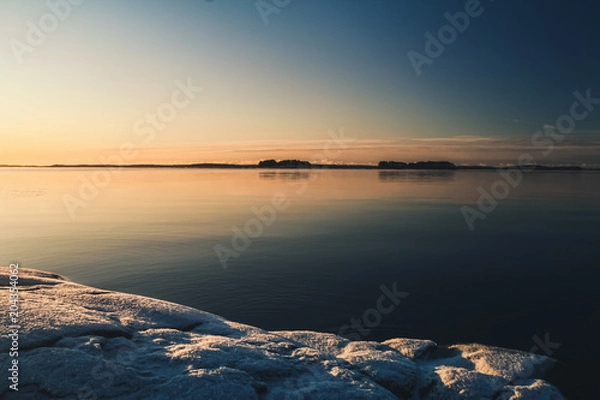 Obraz Lake at sunset