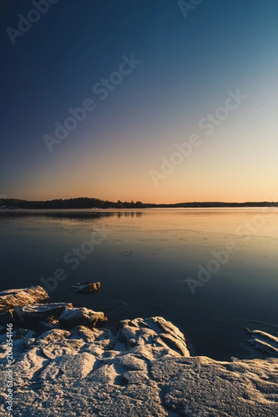 Obraz Lake at winter time