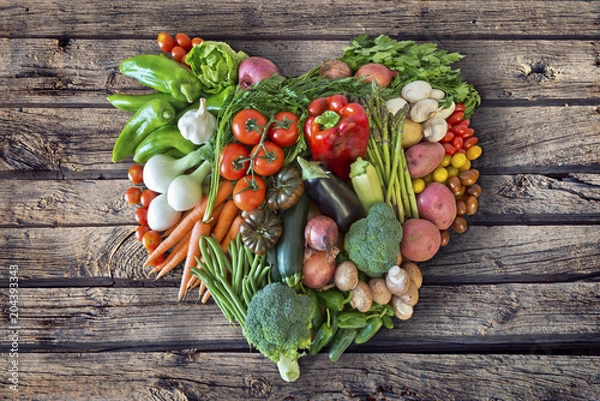 Obraz Serce warzywne