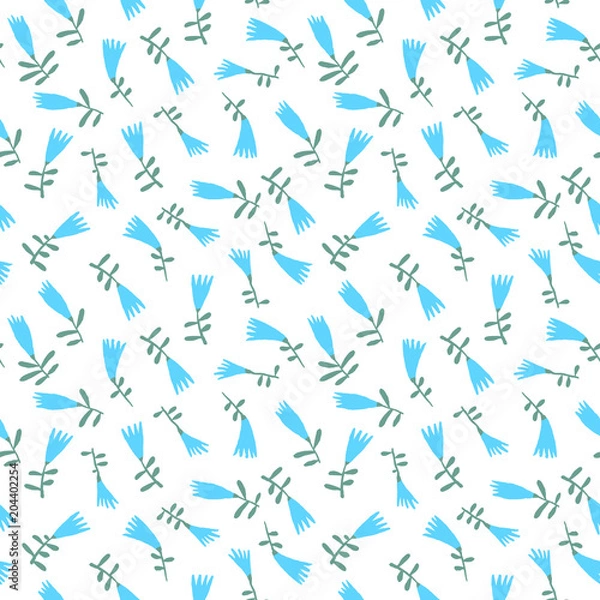 Obraz Floral seamless pattern. Background with flowers. Spring and summer seasonal vector illustration