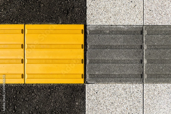 Obraz 歩道の点字ブロック・誘導ブロック