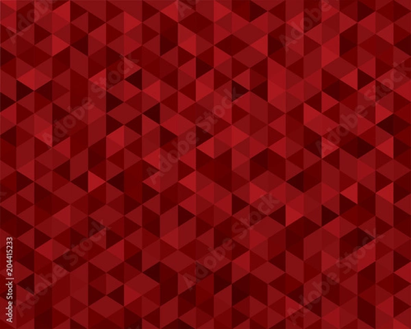 Fototapeta Abstract colorful red vector background with triangles. Vector. EPS 10