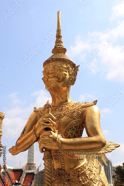 Fototapeta タイ　エメラルド寺院　キンナラ