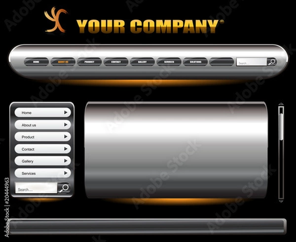 Fototapeta web site template