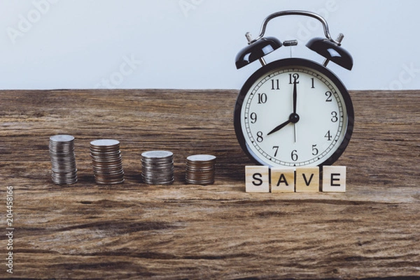Fototapeta Time to Saving Concept