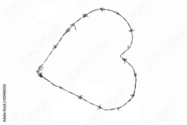 Obraz Barbed wire heart