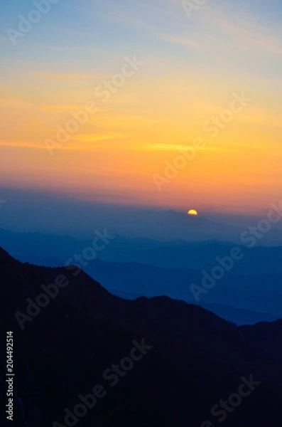 Obraz 常念乗越からの日の出