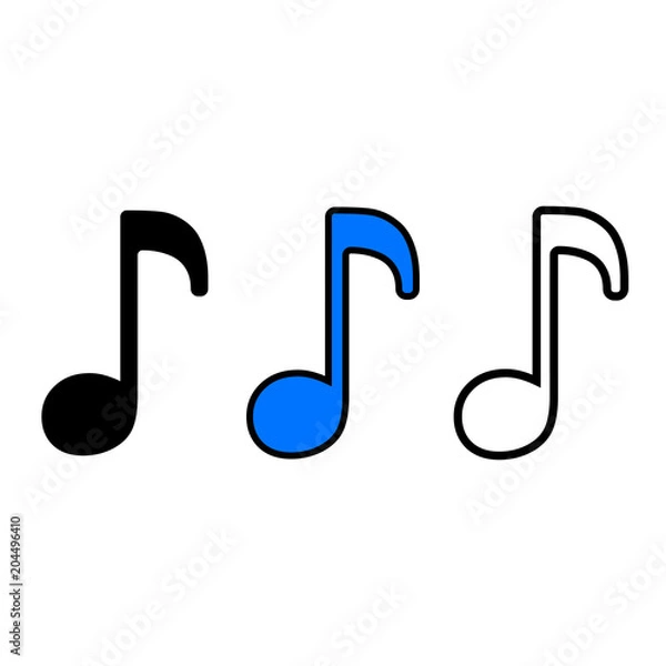 Obraz Melody vector icon