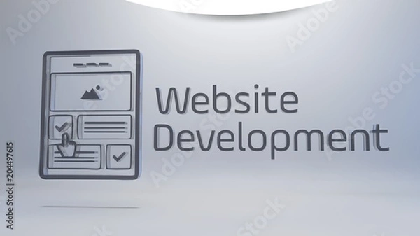 Obraz Website Development and webpage icon