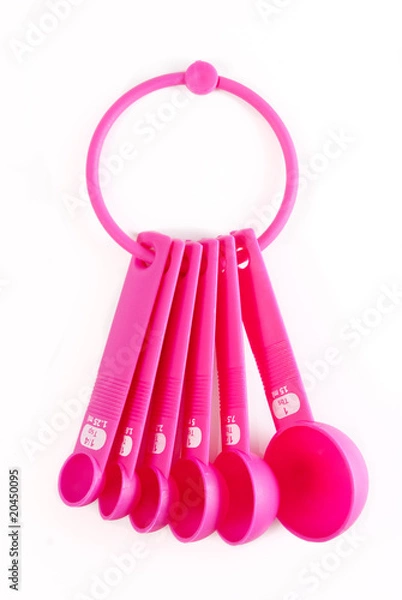 Obraz Pink plastic baking utensils