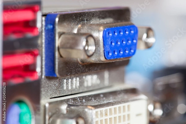 Obraz VGA port on motherboard