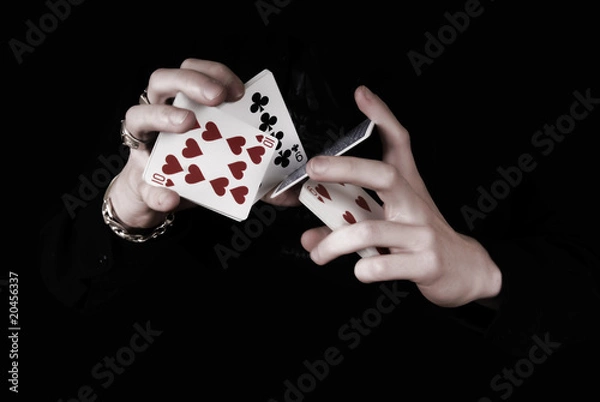 Obraz Beautiful hands with healthy skin and perfect red manicure