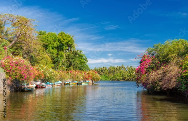 Obraz Dutch canal in Negombo.