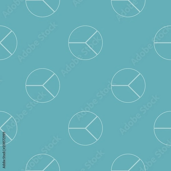 Fototapeta Circle graph pattern vector seamless repeating for any web design