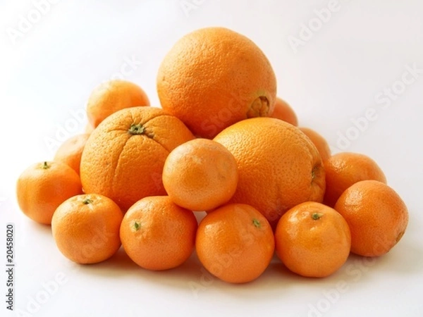 Fototapeta oranges and mandarins