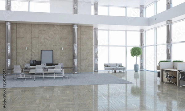 Obraz Elegant office interior. Mixed media